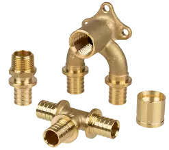 Латунные аксиальные фитинги USYSTEMS для надёжного соединения труб системы Stabil